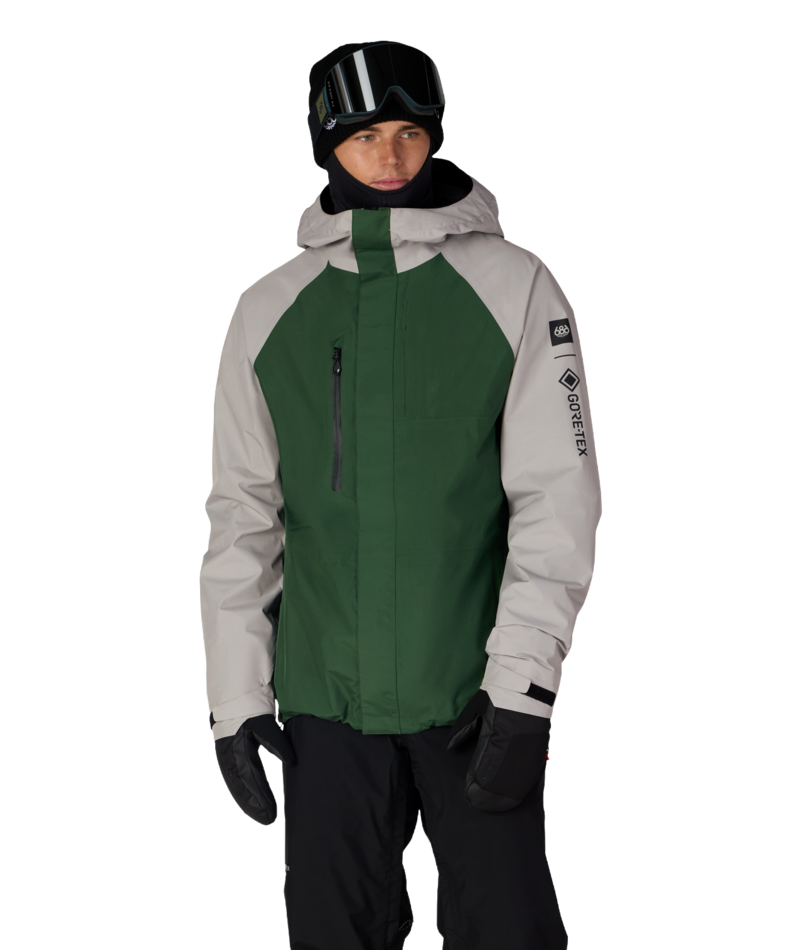 MENS GORE-TEX CORE SHELL JACKET - LIGHT GREY COLORBLOCK