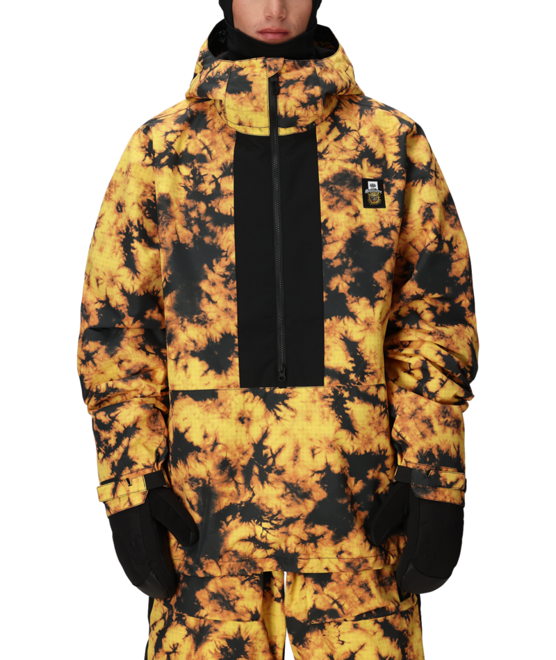 MENS 686 SUBLIME SHELL ANORAK - SUBLIME ORANGE TIE DYE