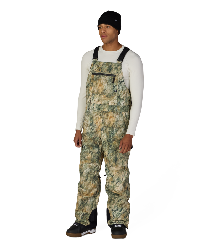 MENS HOT LAP™ INSULATED BIB - KHAKI GRUNGE