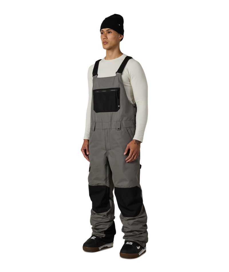 MENS HOT LAP™ INSULATED BIB - RHINO GREY COLORBLOCK