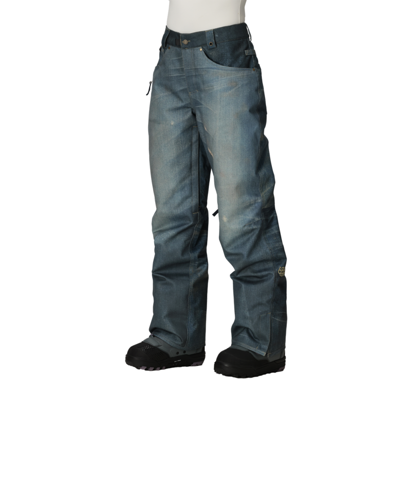 WOMENS DECONSTRUCTED DENIM INSULATED PANT - INDIGO DENIM
