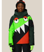 BOYS SNAGGLETOOTH OWEN INSULATED JACKET - BOREALIS GREEN COLORBLOCK
