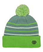 YOUTH POM BEANIE - LIME COLORBLOCK