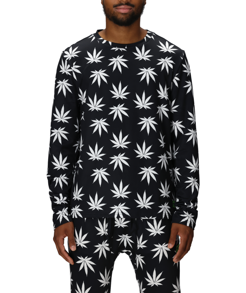 MENS PLANTLIFE BASE LAYER LS TOP - HUF PLANTLIFE