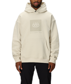 KNOCKOUT LOGO PREMIUM HEAVYWEIGHT PULLOVER HOODY - LIMESTONE