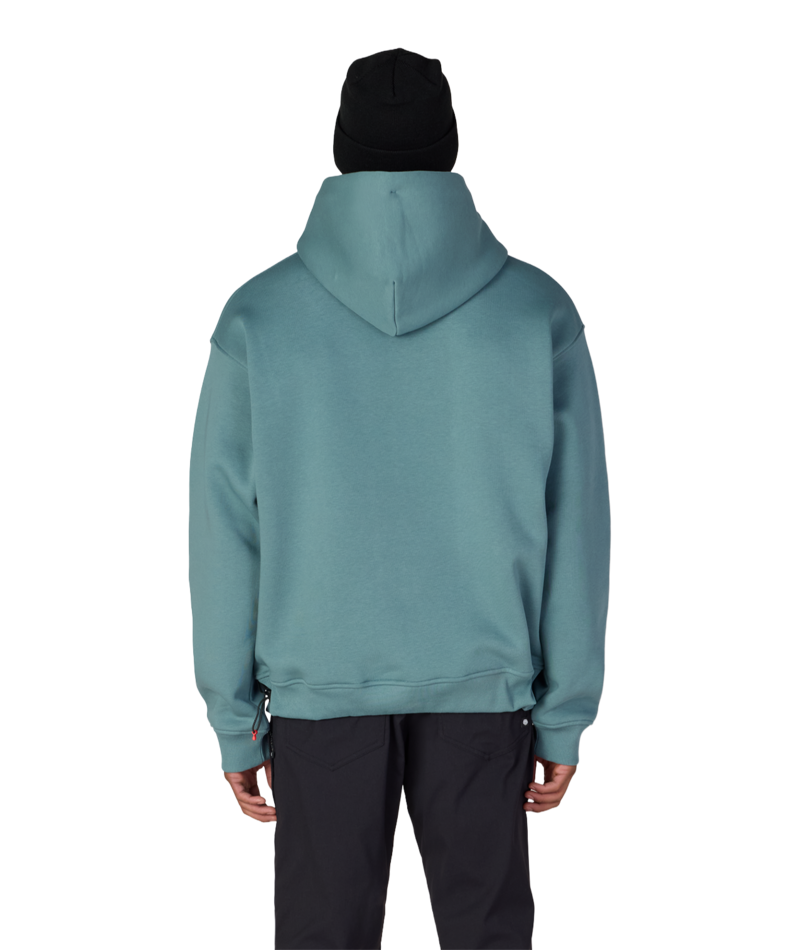KNOCKOUT LOGO PREMIUM HEAVYWEIGHT PULLOVER HOODY - PALE FIRN
