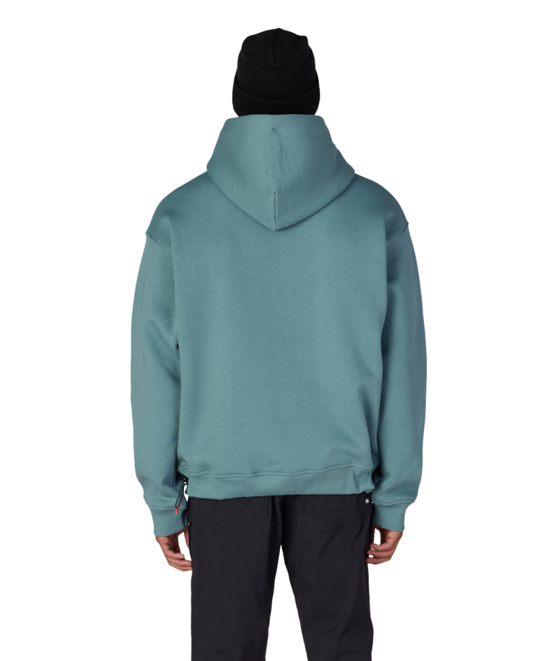 KNOCKOUT LOGO PREMIUM HEAVYWEIGHT PULLOVER HOODY - PALE FIRN