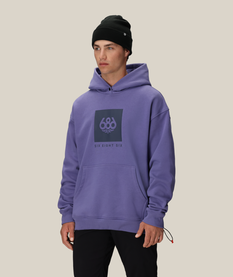 KNOCKOUT LOGO PREMIUM HEAVYWEIGHT PULLOVER HOODY - PURPLE DAWN