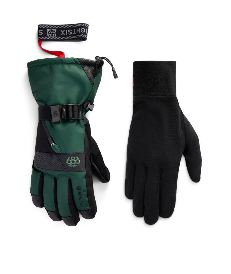 MENS GORE-TEX SMARTY® 3-in-1 GAUNTLET GLOVE - MOSS GREEN