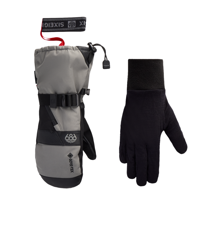 MENS GORE-TEX SMARTY® 3-in-1 GAUNTLET MITT - CHARCOAL