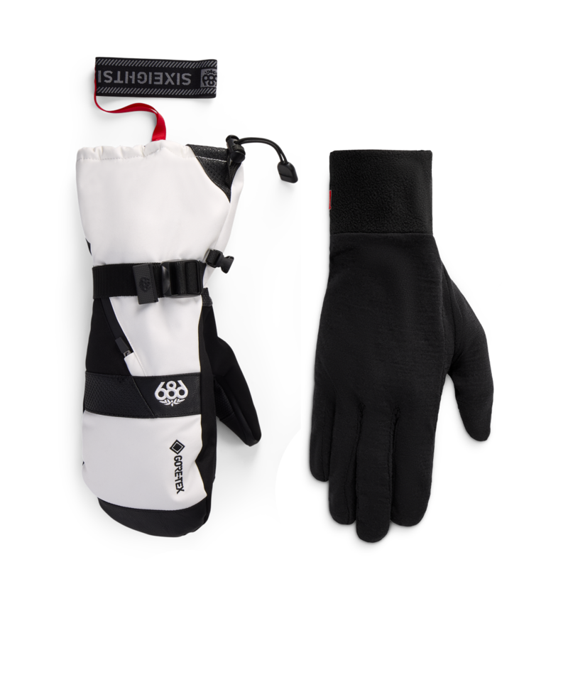 MENS GORE-TEX SMARTY® 3-in-1 GAUNTLET MITT - WHITE