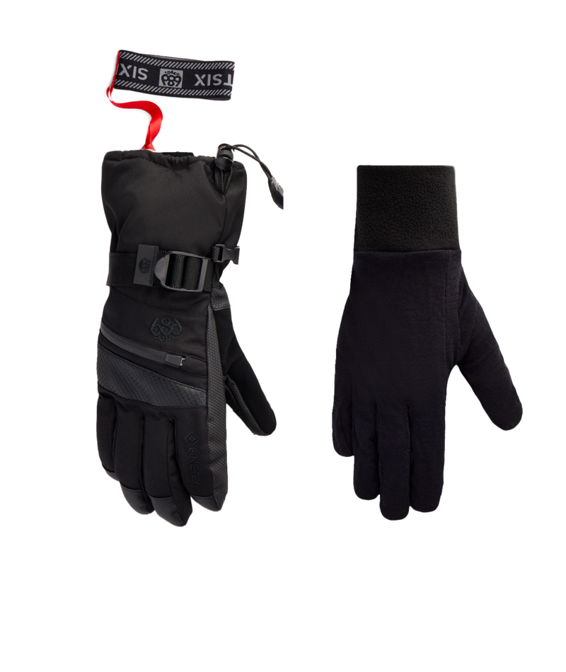 WOMENS GORE-TEX SMARTY® 3-in-1 GAUNTLET GLOVE - BLACK