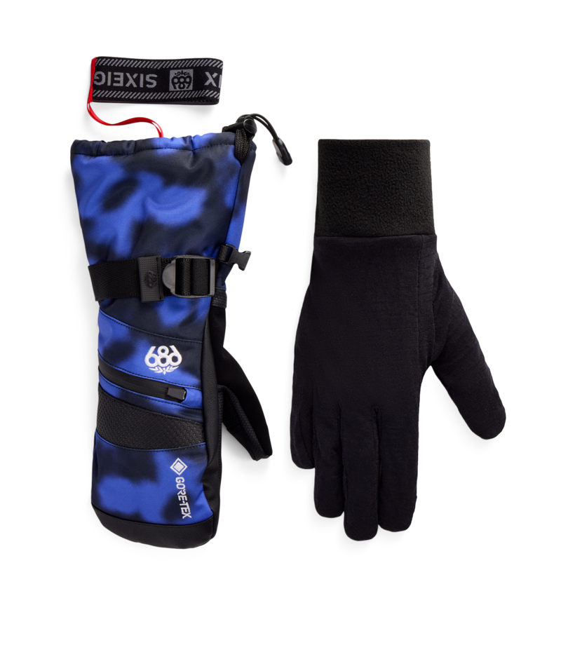 WOMENS GORE-TEX SMARTY® 3-in-1 GAUNTLET MITT - ALPENGLOW BLUE DARK SKIES