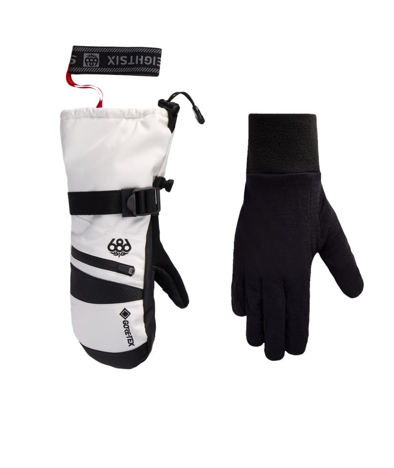 WOMENS GORE-TEX SMARTY® 3-in-1 GAUNTLET MITT - WHITE