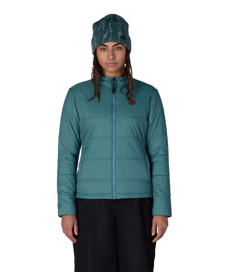 WOMENS THERMAL PUFF INSULATED JACKET - PALE FIRN