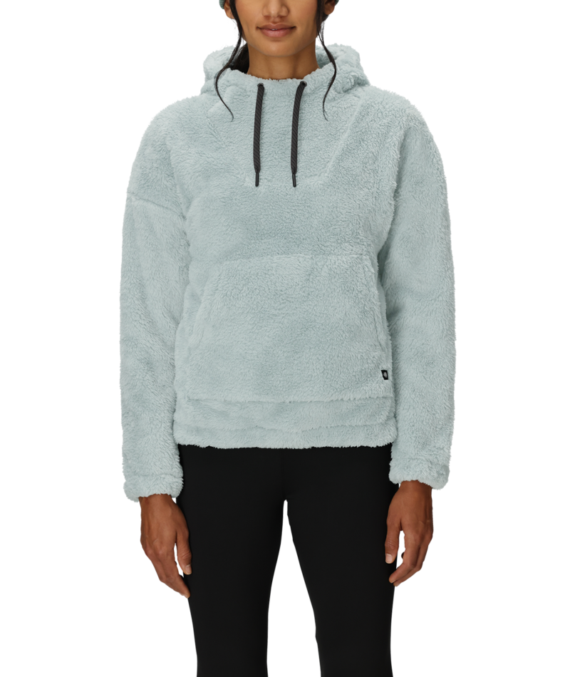 WOMENS SHERPA HOODY - DUSTY MARINE