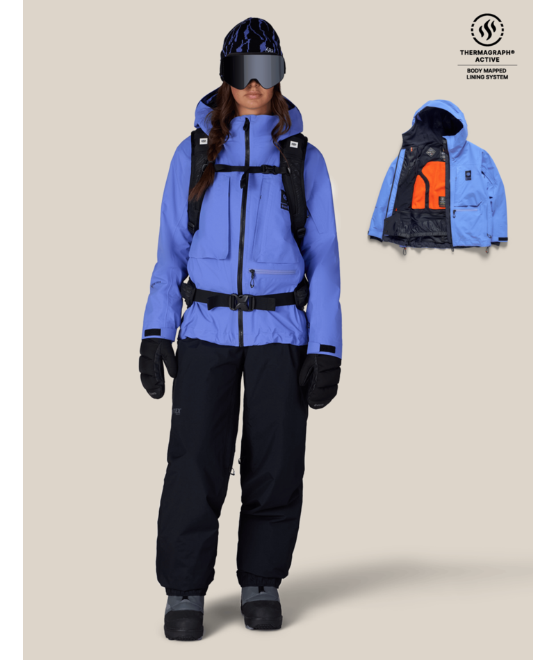 WOMENS GORE-TEX SCHEME™ THERMAGRAPH® JACKET - ALPENGLOW BLUE