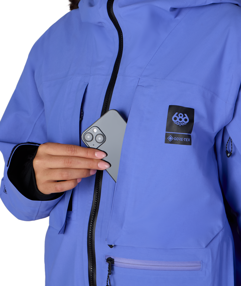 WOMENS GORE-TEX SCHEME™ THERMAGRAPH® JACKET - ALPENGLOW BLUE