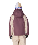GIRLS HOLOGRAM™ INSULATED JACKET - BLACK PLUM COLORBLOCK