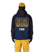 MENS FOX RACING WATERPROOF HOODY - FOX NAVY COLORBLOCK
