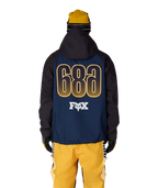 MENS FOX RACING WATERPROOF HOODY - FOX NAVY COLORBLOCK