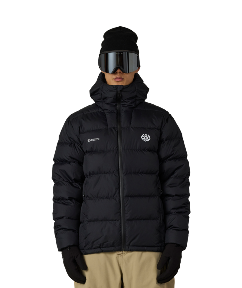 MENS WINDSTOPPER® PYRO™ DOWN PUFFER JACKET - BLACK