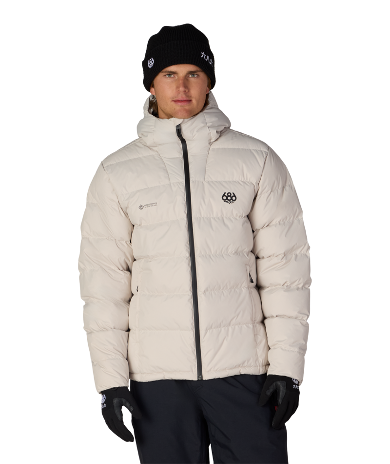 MENS WINDSTOPPER® PYRO™ DOWN PUFFER JACKET - LIMESTONE