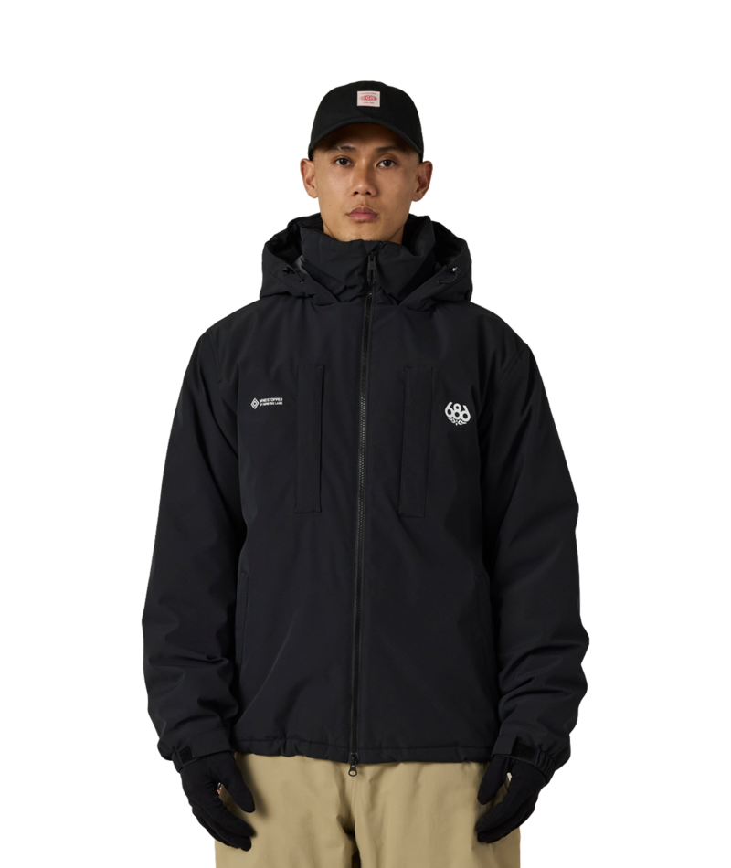 MENS WINDSTOPPER® GUIDELINE INSULATED JACKET - BLACK