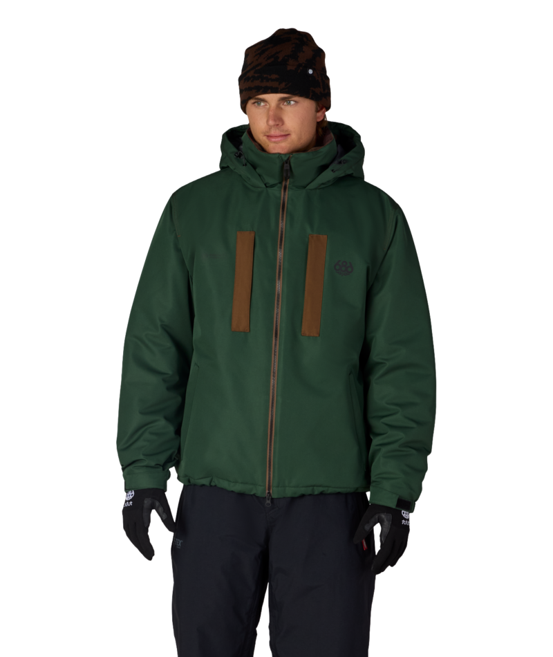 MENS WINDSTOPPER® GUIDELINE INSULATED JACKET - MOSS GREEN