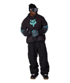 MENS FOX RACING WATERPROOF TEAM HOODY - FOX PALE FIRN