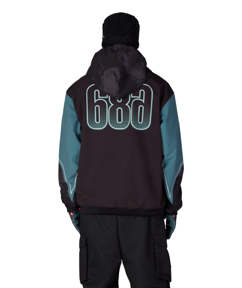MENS FOX RACING WATERPROOF TEAM HOODY - FOX PALE FIRN