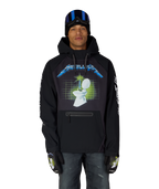 MENS METALLICA WATERPROOF HOODY - METALLICA BLACK