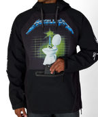 MENS METALLICA WATERPROOF HOODY - METALLICA BLACK