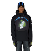 MENS METALLICA WATERPROOF HOODY - METALLICA BLACK