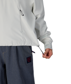 WOMENS WATERPROOF TEAM CROP HOODY - LIMESTONE