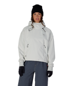 WOMENS WATERPROOF TEAM CROP HOODY - LIMESTONE