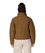 WOMENS GRACIOUS PUFFER JACKET - DARK EARTH