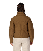 WOMENS GRACIOUS PUFFER JACKET - DARK EARTH