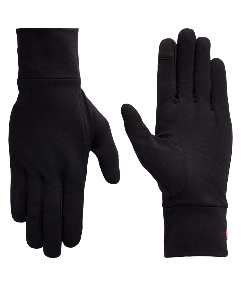 MENS FLEECE GLOVE LINER - BLACK