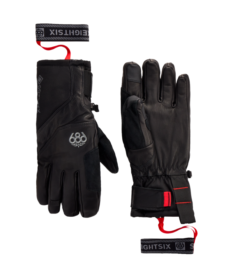 MENS GORE-TEX STRONGHOLD™ LEATHER GLOVE - BLACK