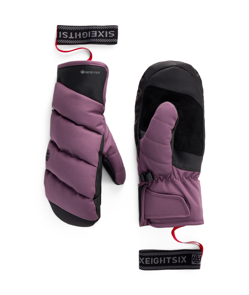 WOMENS GORE-TEX BUFFER™ INSULATED MITT - BLACK PLUM