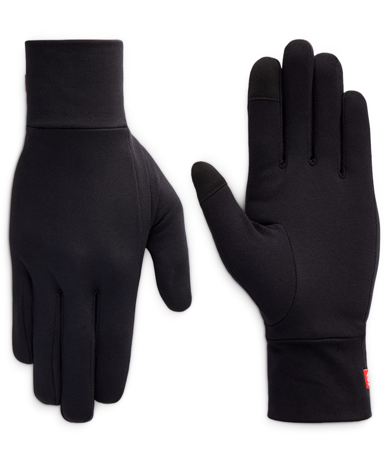 WOMENS FLEECE GLOVE LINER - BLACK