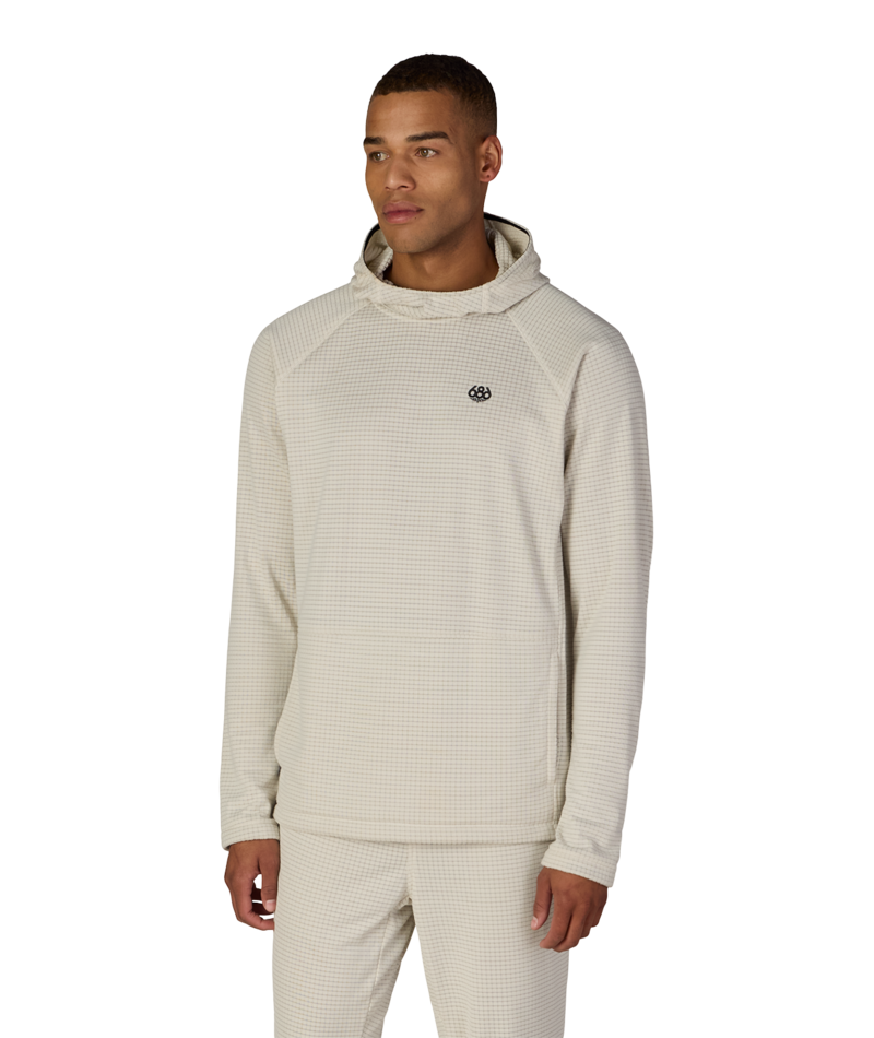 MENS MISSION GRID™ RAGLAN HOODY - LIMESTONE