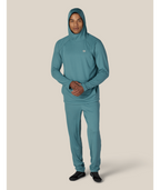 MENS MISSION GRID™ RAGLAN HOODY - PALE FIRN