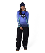 WOMENS FOX RACING BASE LAYER LS - FOX ALPENGLOW BLUE
