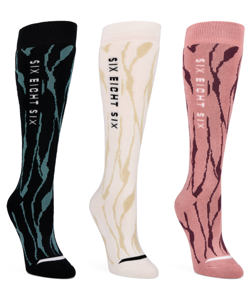 WOMENS CEPA SOCKS - 3PK - ASSORTED