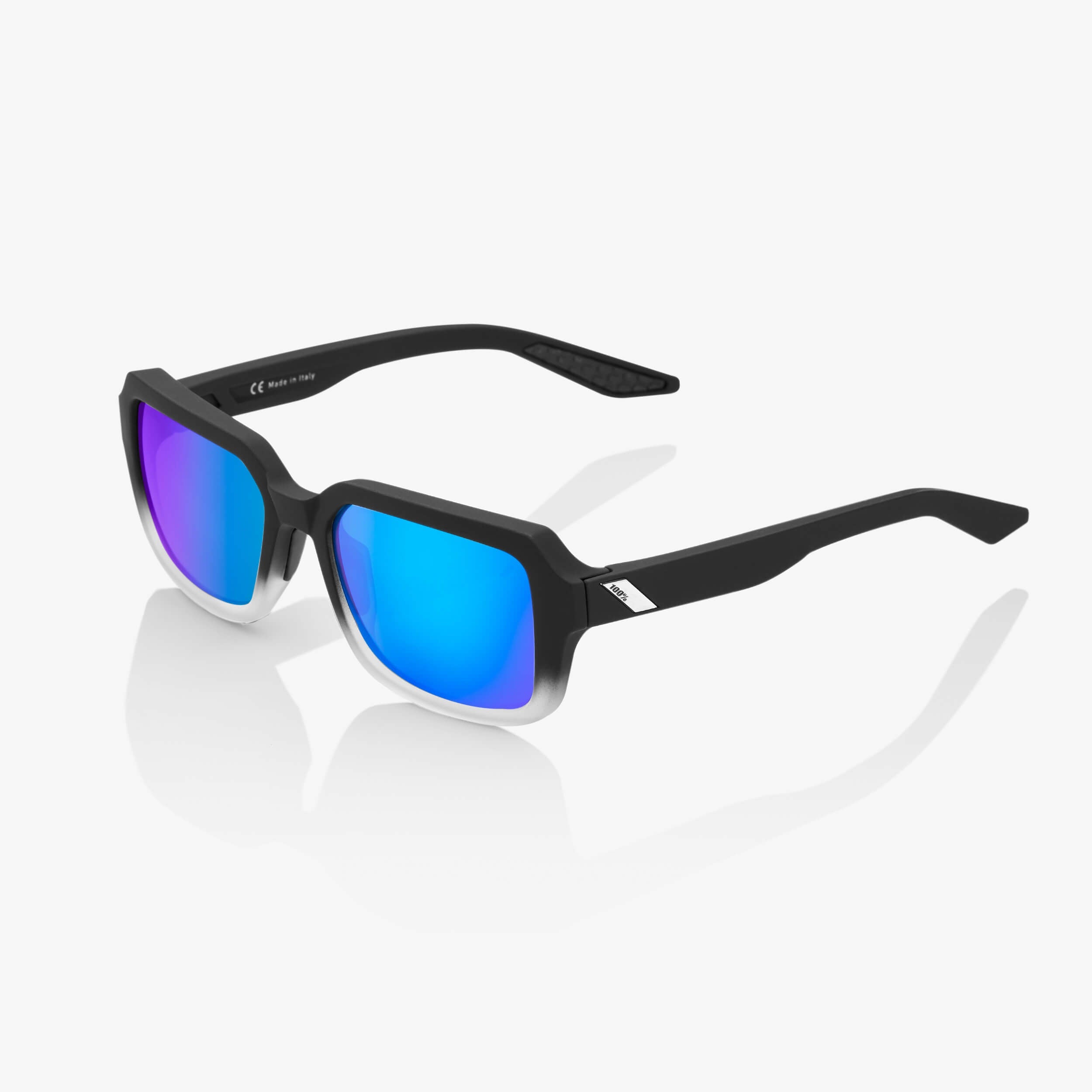 RIDELEY - Soft Tact Fade Negro - Lente Espejo Multicapa Azul
