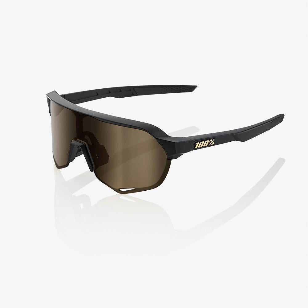 S2® - Negro Mate - Lente Espejo Dorado Suave