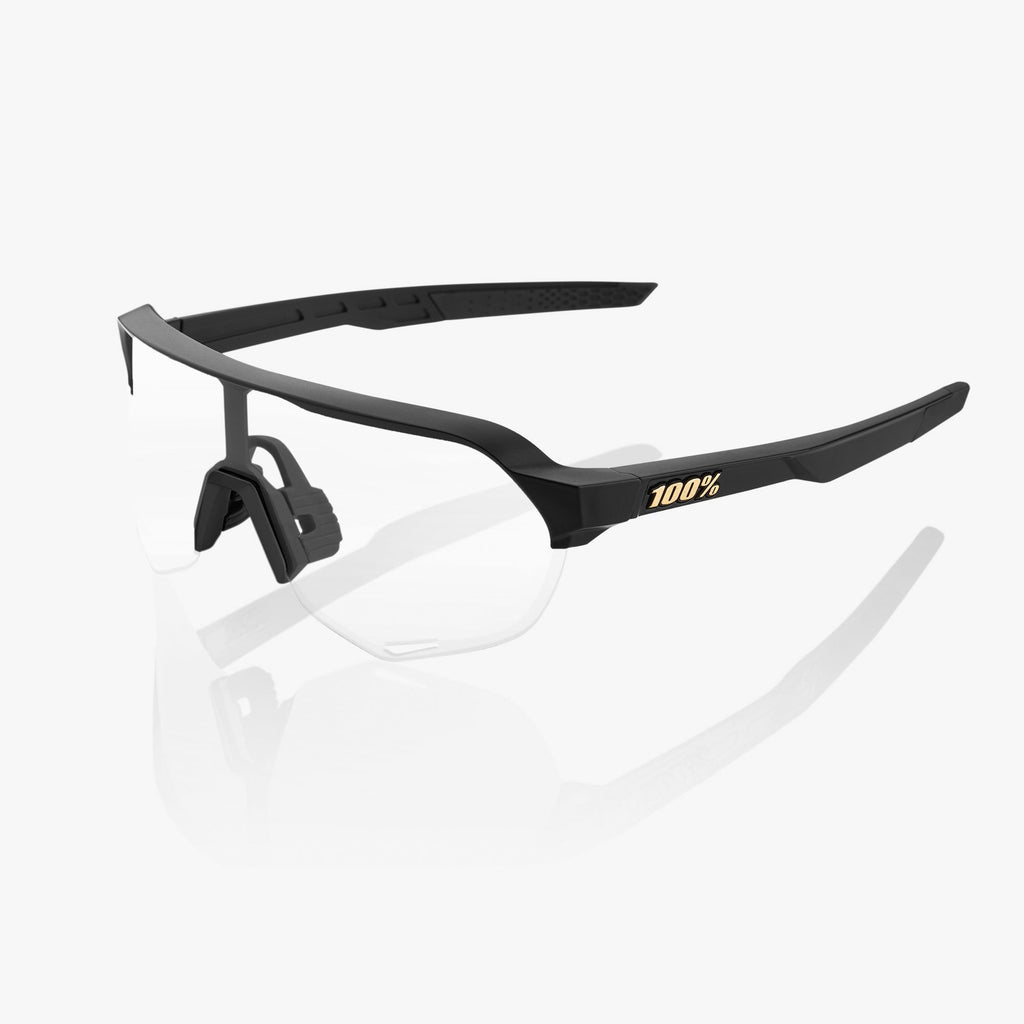 S2® - Negro Mate - Lente Espejo Dorado Suave