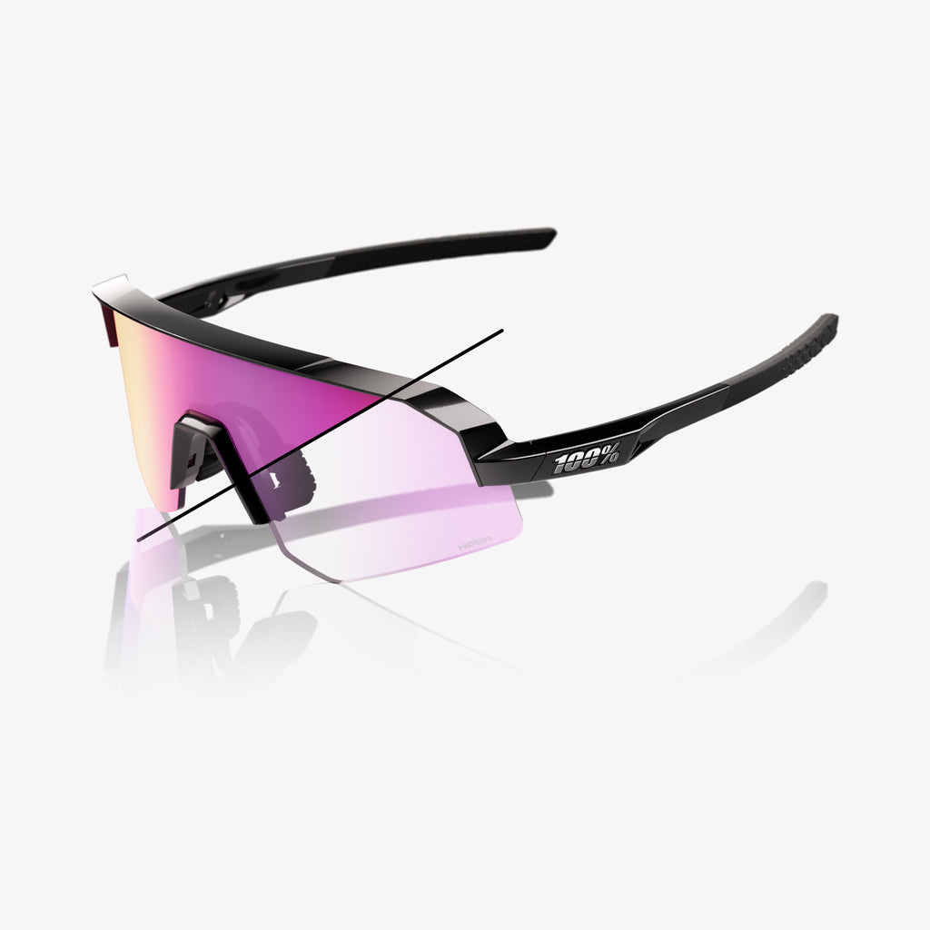 SLENDALE SL - Negro Brillante - Espejo Púrpura Fotocromático